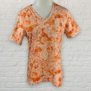 Denim & Co Paisley Top